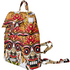 Bali Barong Mask Euclidean Vector Chiefs Face Buckle Everyday Backpack by Sudhe