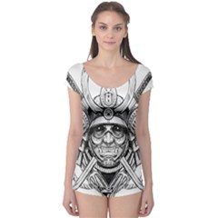 Drawing Samurai Tattoo Sketch Japanese Samurai Boyleg Leotard  by Sudhe