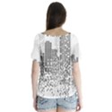 Division A Collection Of Science Fiction Fairytale V-Neck Flutter Sleeve Top View2