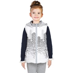 Division A Collection Of Science Fiction Fairytale Kids  Hooded Puffer Vest by Sudhe