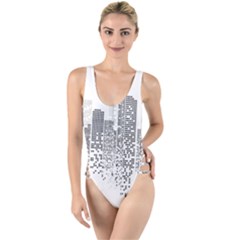 Division A Collection Of Science Fiction Fairytale High Leg Strappy Swimsuit by Sudhe