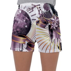 Nightclub Disco Ball Dj Dance Speaker Sleepwear Shorts by Sudhe