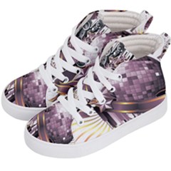 Nightclub Disco Ball Dj Dance Speaker Kids  Hi-top Skate Sneakers by Sudhe