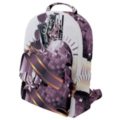 Nightclub Disco Ball Dj Dance Speaker Flap Pocket Backpack (small)