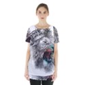 Lion King Head Skirt Hem Sports Top View1