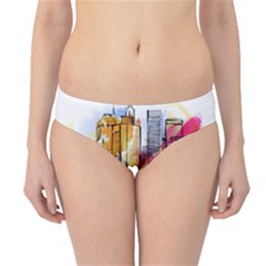 New York City Skyline Vector Illustration Hipster Bikini Bottoms by Sudhe