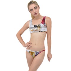 New York City Skyline Vector Illustration The Little Details Bikini Set