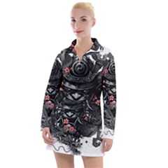 Sleeve Tattoo  Samurai Women s Hoodie Dress