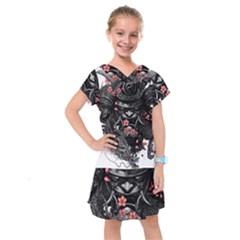 Sleeve Tattoo  Samurai Kids  Drop Waist Dress