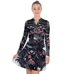 Sleeve Tattoo  Samurai Long Sleeve Panel Dress