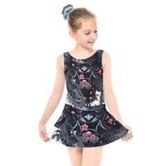 Sleeve Tattoo  Samurai Kids  Skater Dress Swimsuit