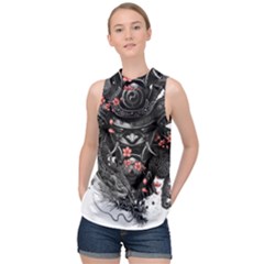 Sleeve Tattoo  Samurai High Neck Satin Top