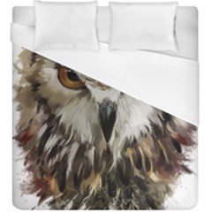 Vector Hand Painted Owl Duvet Cover (king Size) by Sudhe