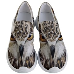 Vector Hand Painted Owl Women s Lightweight Slip Ons