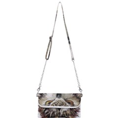 Vector Hand Painted Owl Mini Crossbody Handbag