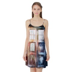 Tardis Doctor Who Transparent Satin Night Slip by Sudhe