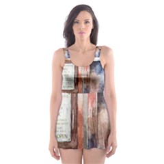 Tardis Doctor Who Transparent Skater Dress Swimsuit by Sudhe