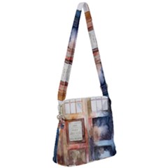 Tardis Doctor Who Transparent Zipper Messenger Bag