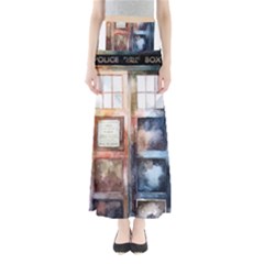 Tardis Doctor Who Transparent Full Length Maxi Skirt by Sudhe