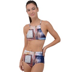 Tardis Doctor Who Transparent High Waist Tankini Set