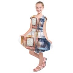 Tardis Doctor Who Transparent Kids  Short Sleeve Dress