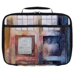 Tardis Doctor Who Transparent Full Print Lunch Bag by Sudhe