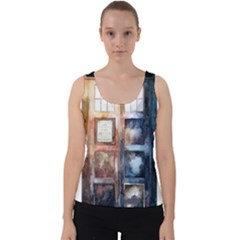 Tardis Doctor Who Transparent Velvet Tank Top