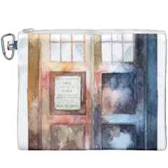 Tardis Doctor Who Transparent Canvas Cosmetic Bag (xxxl) by Sudhe