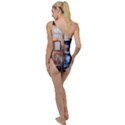 Tardis Doctor Who Transparent To One Side Swimsuit View2