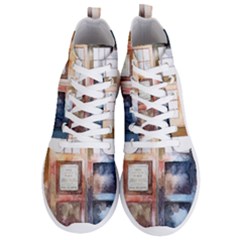 Tardis Doctor Who Transparent Men s Lightweight High Top Sneakers by Sudhe