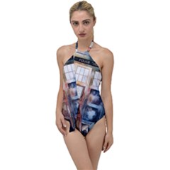 Tardis Doctor Who Transparent Go With The Flow One Piece Swimsuit by Sudhe