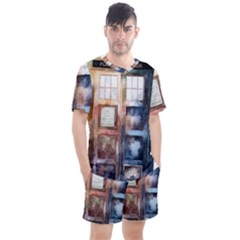 Tardis Doctor Who Transparent Men s Mesh Tee And Shorts Set