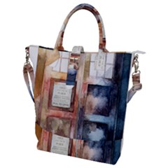 Tardis Doctor Who Transparent Buckle Top Tote Bag by Sudhe