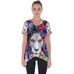 Art Drawing Poster Painting The Lion King Cut Out Side Drop Tee by Sudhe