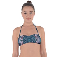 Marbels Glass And Paint Love Mandala Decorative Halter Bandeau Bikini Top