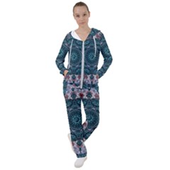 Marbels Glass And Paint Love Mandala Decorative Women s Tracksuit by pepitasart