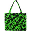 Black and Green Leopard Style Paint Splash Funny Pattern Mini Tote Bag View1