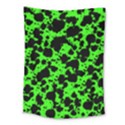 Black and Green Leopard Style Paint Splash Funny Pattern Medium Tapestry View1