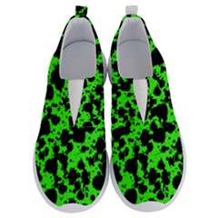 Black And Green Leopard Style Paint Splash Funny Pattern No Lace Lightweight Shoes