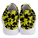 Black and Yellow Leopard Style Paint Splash Funny Pattern  Women s Lightweight High Top Sneakers View4