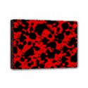 Black and Red Leopard Style Paint Splash Funny Pattern Mini Canvas 7  x 5  (Stretched) View1