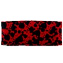 Black and Red Leopard Style Paint Splash Funny Pattern Canvas Travel Bag View4