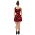 Black and Red Leopard Style Paint Splash Funny Pattern Inside Out Casual Dress View4