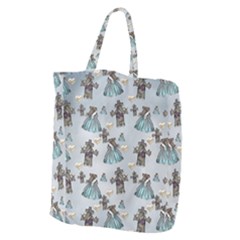 Funny Elephant, Pattern Design Giant Grocery Tote by FantasyWorld7