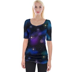 Serene Space Wide Neckline Tee