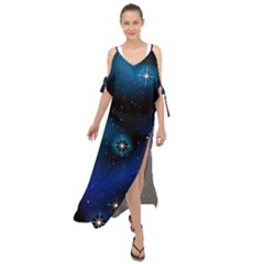 Serene Space Maxi Chiffon Cover Up Dress