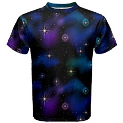 Serene Space Men s Cotton Tee by JadehawksAnD