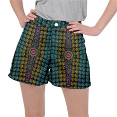 Glass Balls And Flower Sunshine Stretch Ripstop Shorts