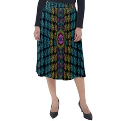 Glass Balls And Flower Sunshine Classic Velour Midi Skirt  by pepitasart