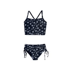 Weed Pattern Girls  Tankini Swimsuit